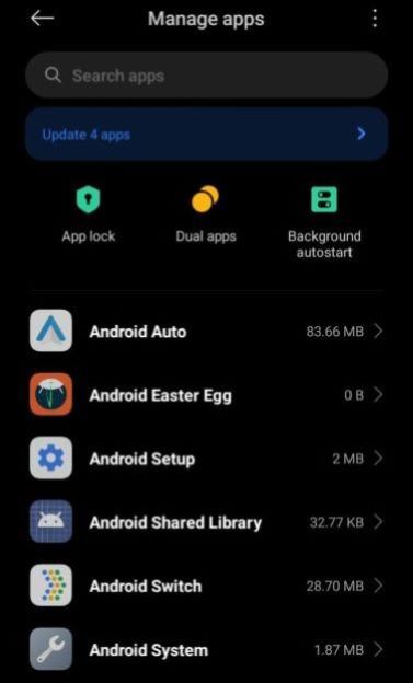 Alle Apps auf Android sehen