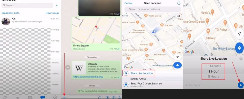  So lokalisiert du ein Handy via WhatsApp für iPhone 