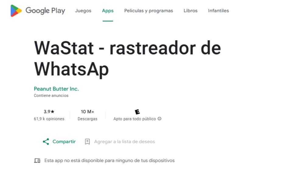 App de monitoreo de WhatsApp WaStat