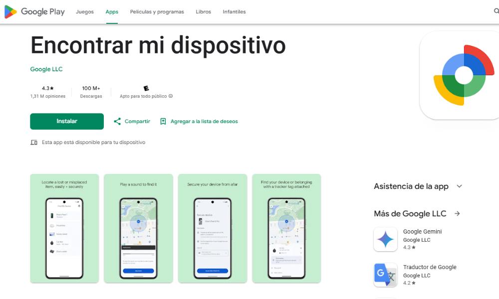 Encontrar mi dispositivo de Google