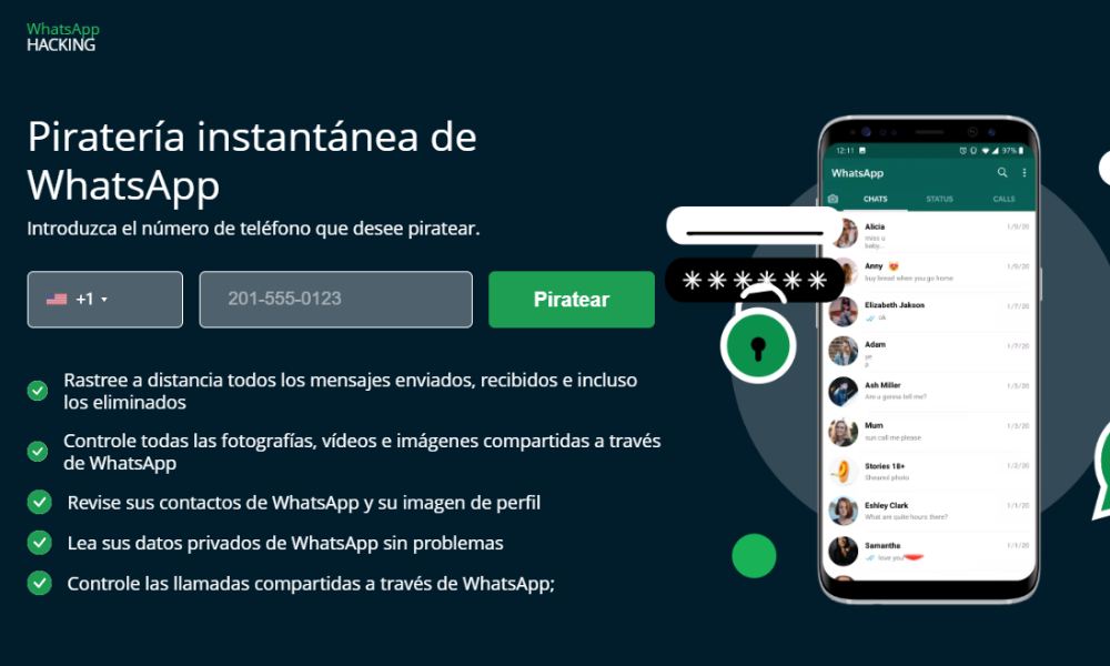 Hackear WhatsApp solo con el número