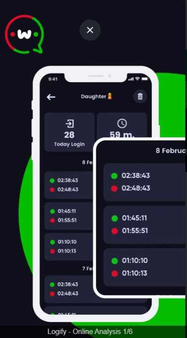 App de control parental para WhatsApp Logify