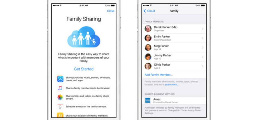 Compartir en familia es otro recurso en iOS