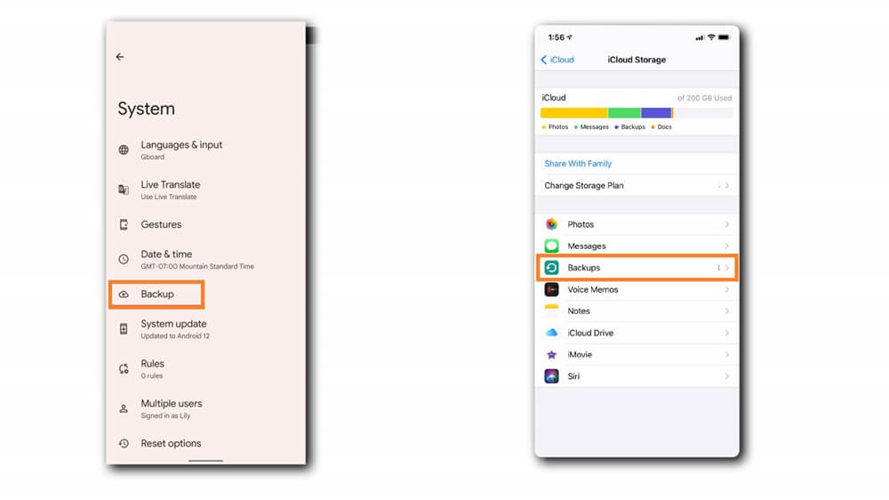 Access backup to monitor kids’ text-messages