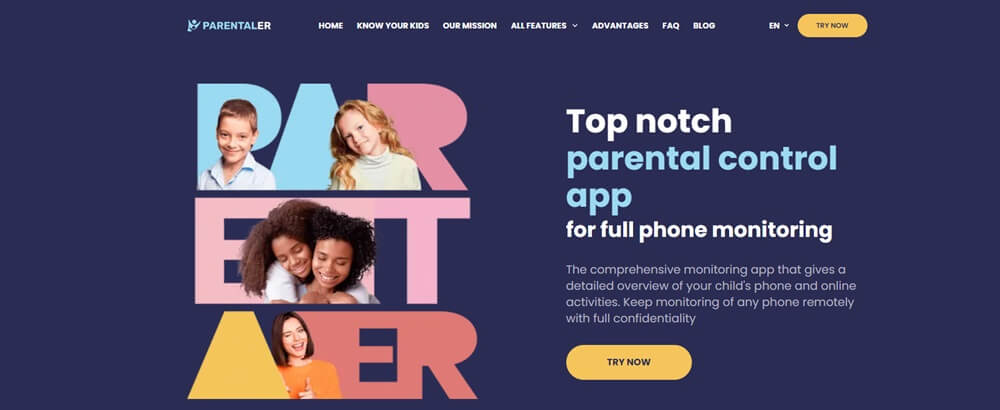 Parentaler text monitoring app