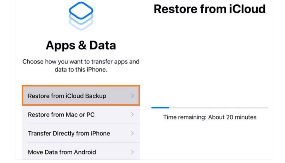 Restore kids’ text messages via iCloud