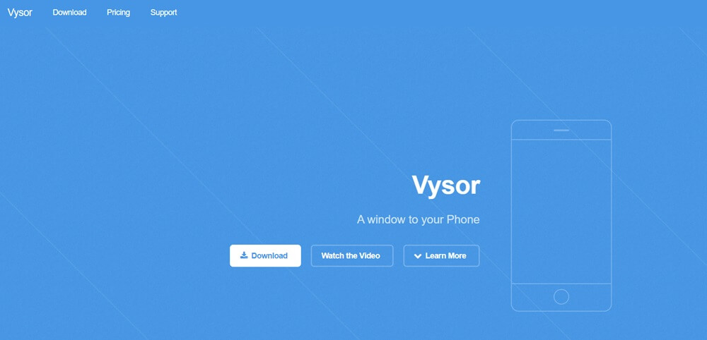 Vysor phone monitoring app